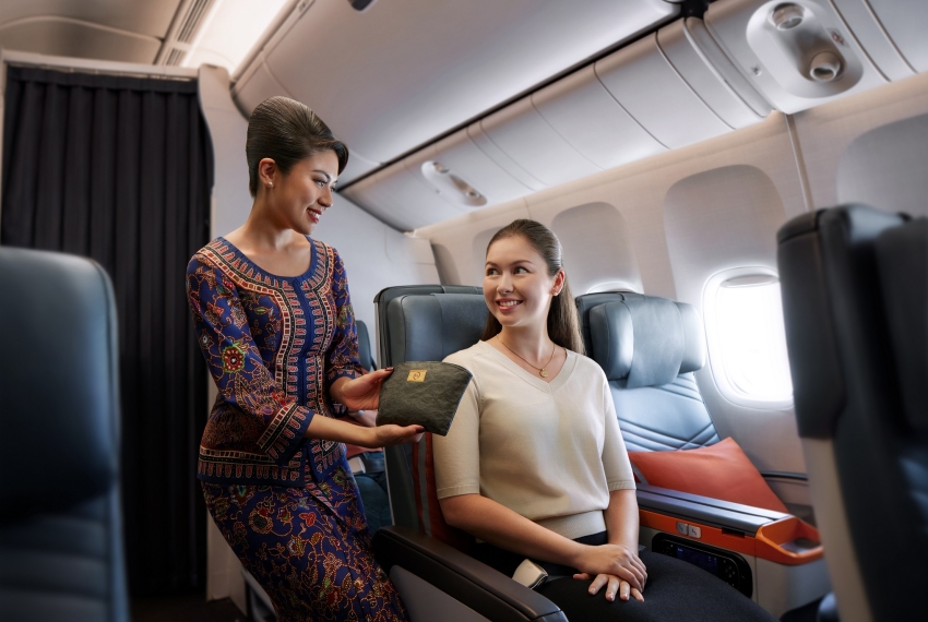 新加坡航空升級優選經濟艙的機上餐飲與盥洗包，3/31提升旅客的飛行體驗
