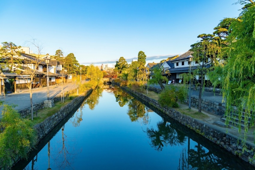 日本倉敷美觀地區，可感受江戶時代風情