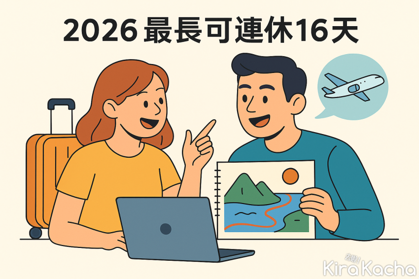 2025台灣國定假日新增5天！2026請假技巧打造16天春節假期