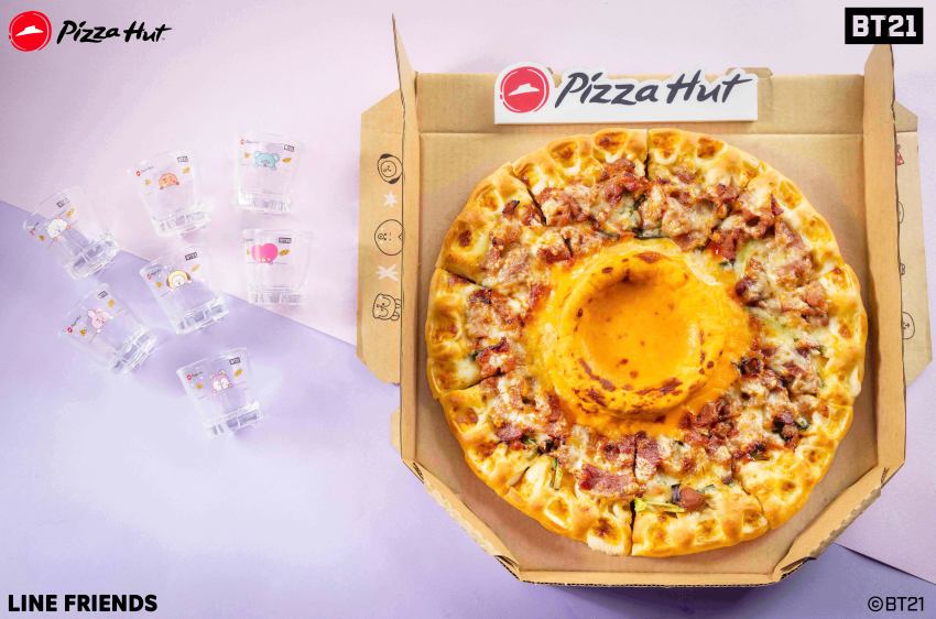 必勝客BT21聯名登場！七款星空杯限量搶購開跑，聯名比薩盒同步推出