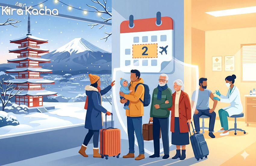 年底旅日跨年請注意！日本流感與新冠疫情同步升溫，疾管署籲出國前2週打疫苗