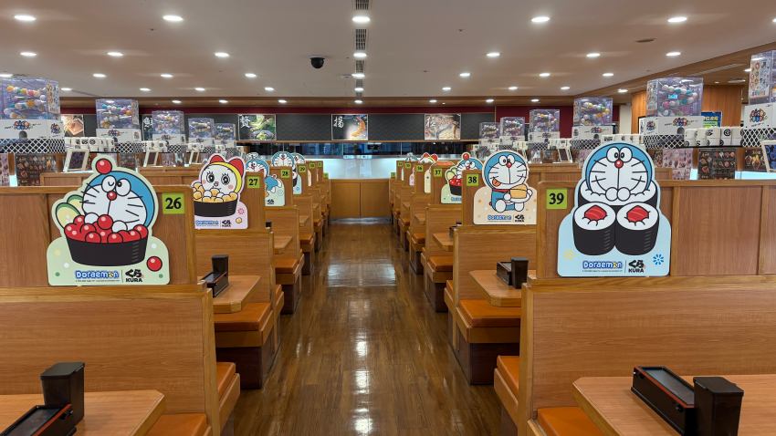 藏壽司哆啦A夢13款扭蛋登場．滿額贈貼紙＋主題店打卡送旅袋粉絲必收