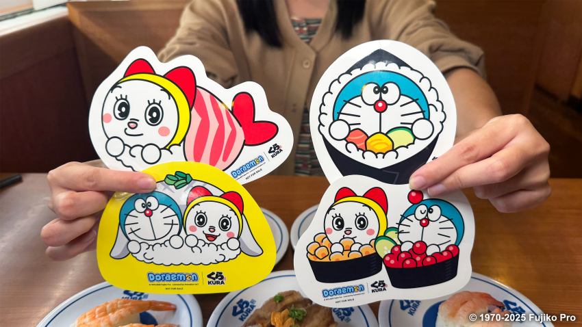 藏壽司哆啦A夢扭蛋11月14日開扭！13款壽司造型公仔萌翻，世界美味大賞同步登場