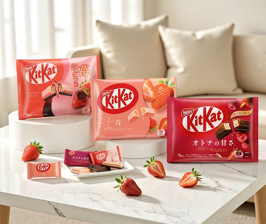 雀巢草莓季粉紅風暴來襲!今年首度引進兩款日本爆紅KitKat新品,搭配回歸的「草莓咖啡拿鐵」,打造冬日專屬儀式感。即日起於全聯、家樂福與好市多開賣,用酸甜滋味療癒你的心 。