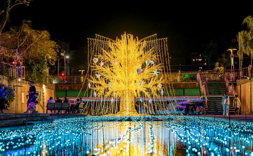 2026中港大排光雕展3/6登場,7米高星耀之樹閃耀新莊夢幻星河
