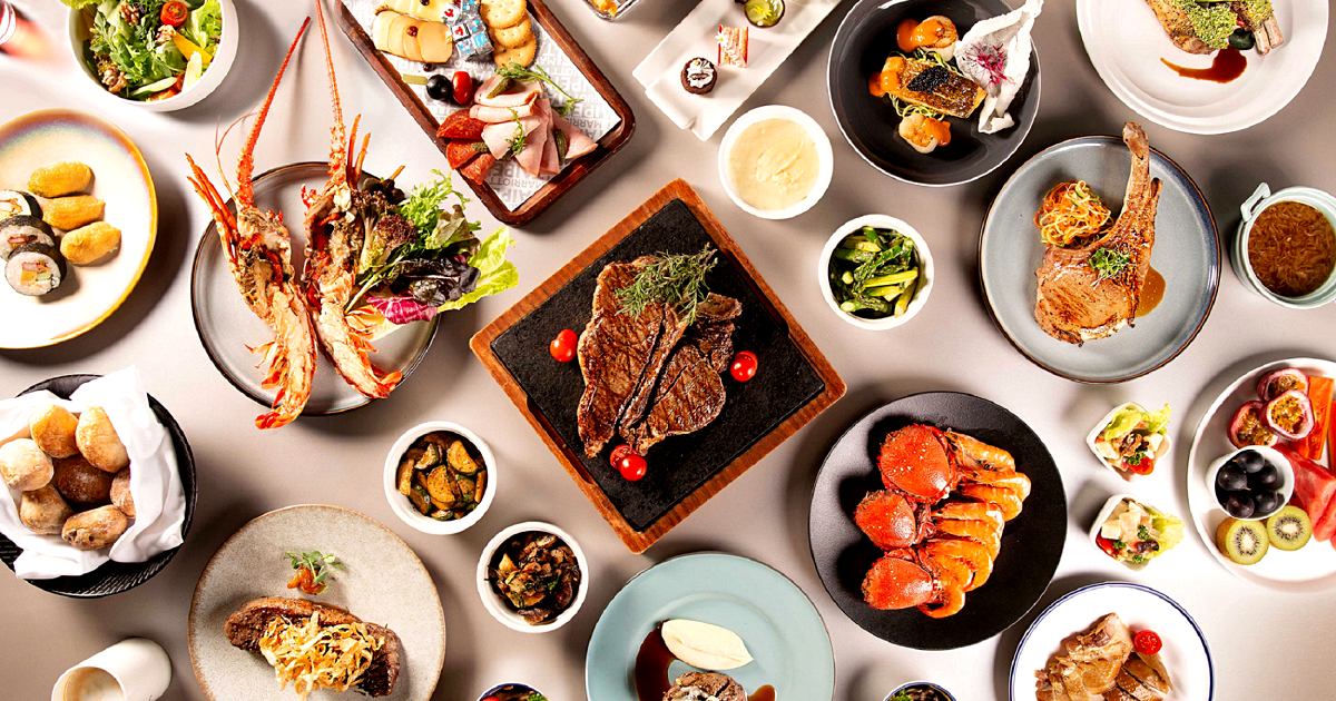 台北萬豪Garden Kitchen主餐買一送一！平日限定Semi Buffet海陸吃到飽，大廳酒吧生啤酒無限暢飲