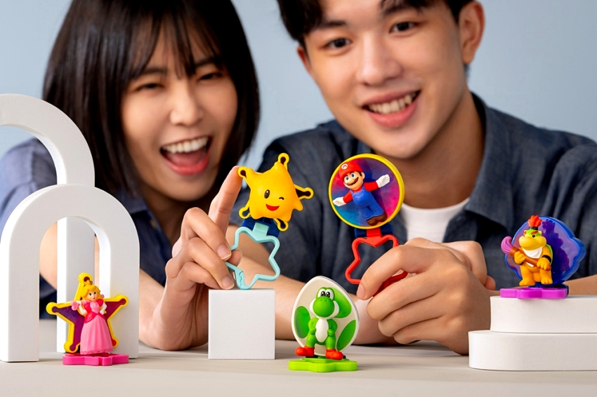 麥當勞聯名超級瑪利歐銀河電影版,12款角色公仔與主題讀本限時登場