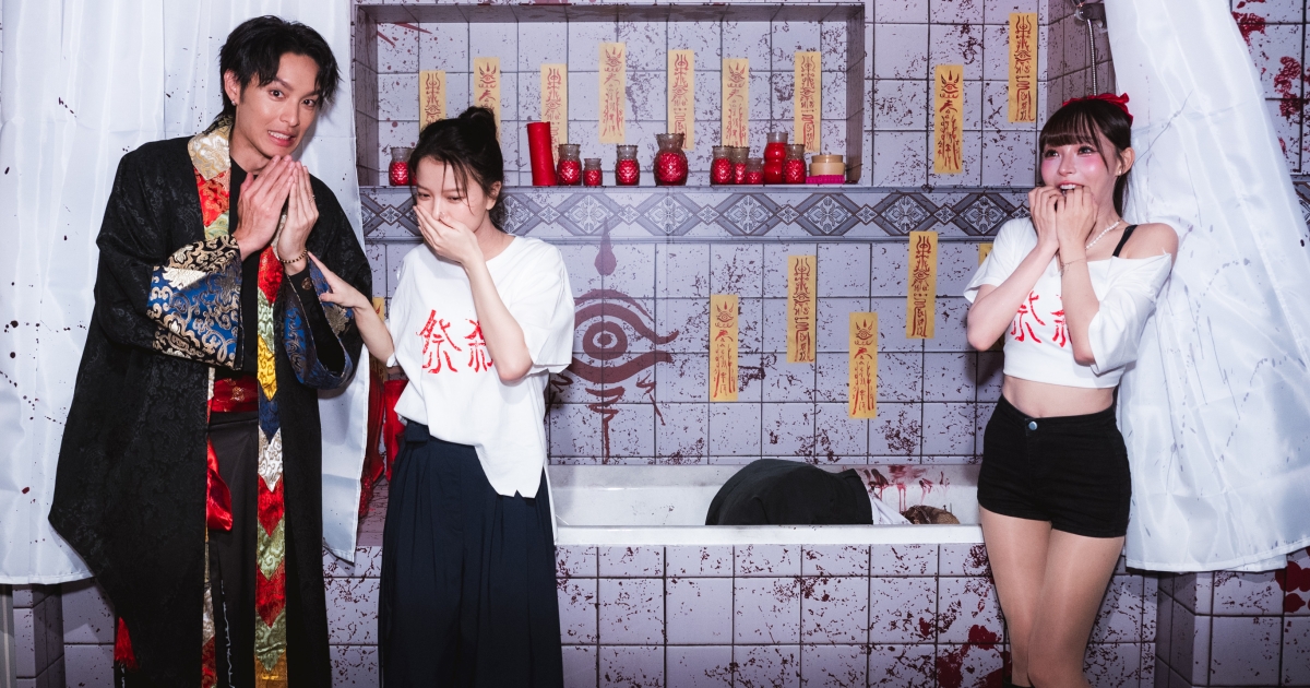 西門町驚現邪教場景！《祭弒》電影展揭幕，曹佑寧變身一拳超人驅魔，林襄喊話想演厲鬼，期間限定展覽免費看