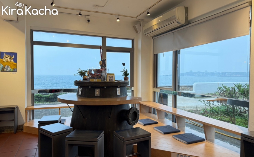 北海岸海景咖啡廳推薦!米詩堤極北藍點65元巨無霸泡芙每日限量開賣