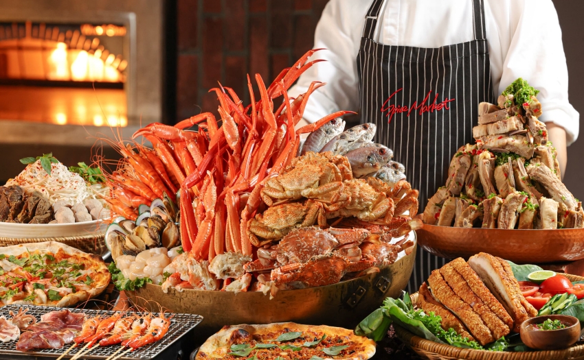 泰市場二周年慶，大直英迪格泰式自助餐限時4人同行折千元，泰國街頭小吃美味登場