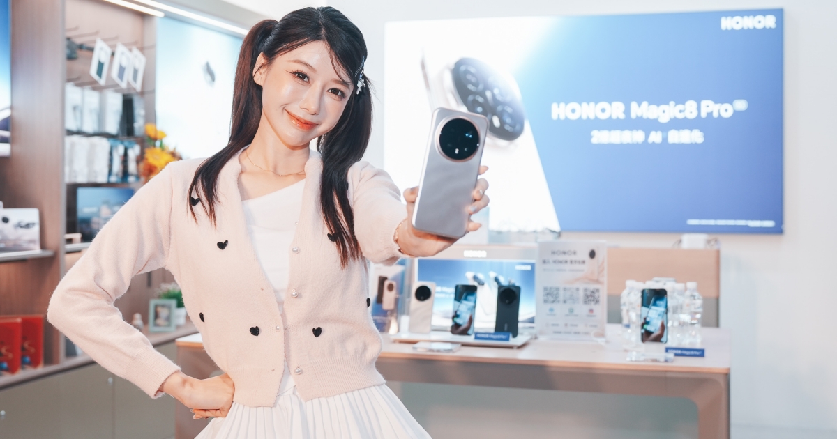 HONOR三創體驗店盛大開幕！女神李雅英現身一日店長，Magic8 Pro預購破千臺享超強AI科技體驗