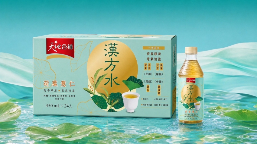 好市多必買草本飲品,天地合補推出漢方水荷葉薏仁,無咖啡因低卡路里輕鬆喝無負擔