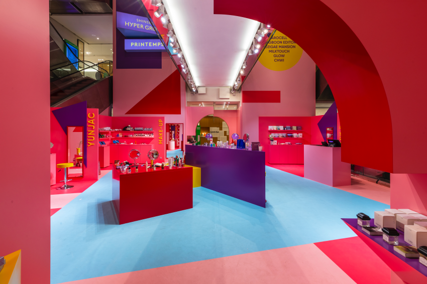 SHINSEGAE HYPER GROUND展示空間設有多個品牌陳列區。圖/微風提供