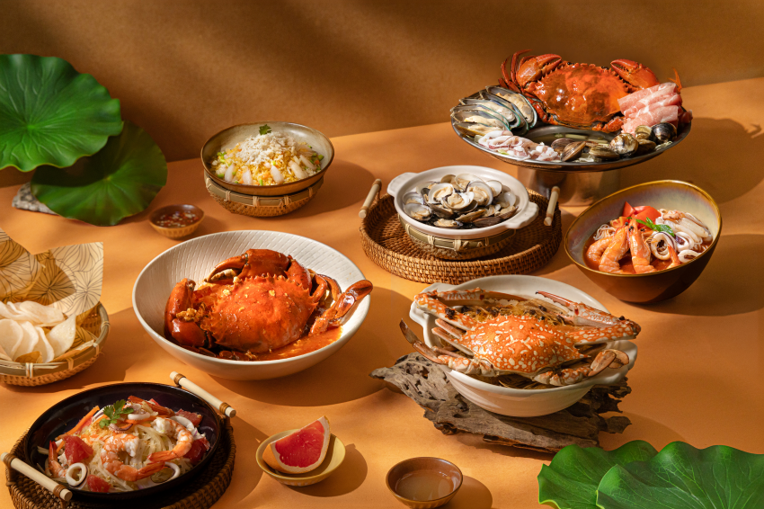 越越秋季菜單包含螃蟹、蛤蜊與多款海鮮料理。圖／越越・新越南料理提供