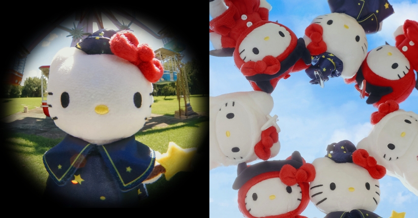 Hello Kitty萬聖節造型玩偶與角色聯名周邊。