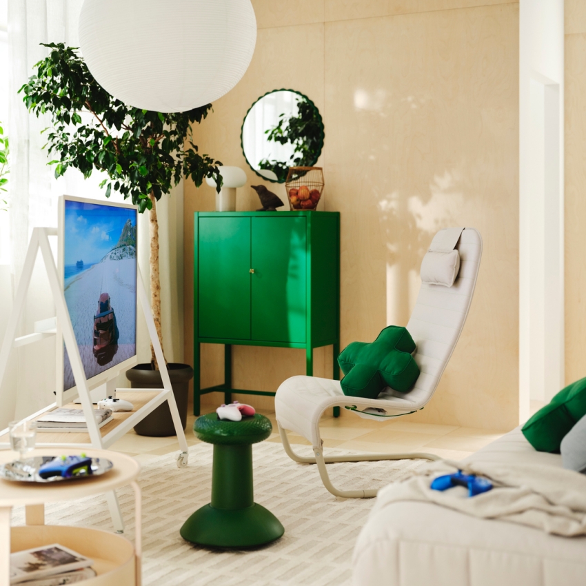 IKEA與Xbox合作推出YXSTABY系列，展示居家遊戲家具配置。圖／IKEA宜家家居提供